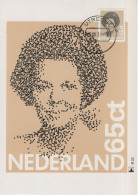 Netherlands Nederland Holland 1981 Maximum Card, Queen Koningin Beatrix, Canceled In Utrecht - Maximumkaarten