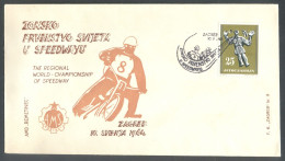 .Yugoslavia, 1964-05-10, Croatia, Zagreb, Regional World Championship Of Speedway, Special Postmark & Cover - Autres & Non Classés