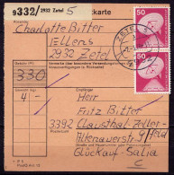Zetel Nach Clausthal-Zellerfeld Paketkarte 1976 (b972 - Other & Unclassified