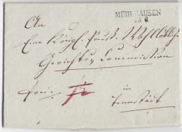 Mühlhausen - Tennstedt Gerichtsbrief 1841 Mit Inhalt Preussen   (d652 - Préphilatélie