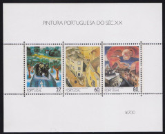Portugal 1988 Gemälde 20. Jahrhundert Block 61 ** Postfrisch MNH    (d346 - Other & Unclassified
