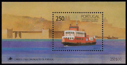 Portugal 1989 Schiff Fähre Fährschiff BLOCK 65 ** Postfrisch MNH   (d348 - Sonstige & Ohne Zuordnung