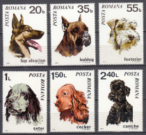 RUMÄNIEN - ROMANIA - 1971 DOGs Hunde Mi.2908-2913 Postfrisch (22095 - Other & Unclassified