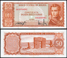 Bolivien - Bolivia 50 Bolivianos 1962 XF (2) Pick 162a    (14301 - Andere - Amerika