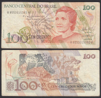 Brasilien - Brazil 100 Cruzaros NOVOS (1989) Pick 220b F (4)   (27026 - Other - America