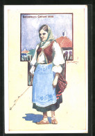 Künstler-AK Beograd, Costume Serbe  - Unclassified