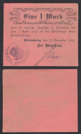 Nörenberg 1 Mark Notgeld Städtische Sparkasse 1918   (28559 - Andere & Zonder Classificatie