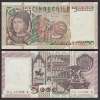 Italien - Italy 5000 Lire 1980 Pick 105b VF/XF (3/2) Präfix UA Surfix G  (29586 - Altri & Non Classificati