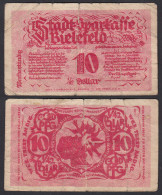 Westfalen - Bielefeld 10 Pfennig 1/42 Gold Dollar 1924    (30059 - Other & Unclassified