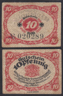 Glaucha 10 Pfennig 1920 Gutschein Notgeld    (30056 - Sonstige & Ohne Zuordnung