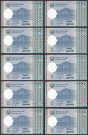 Tadschikistan - Tajikistan 10 Stück á 5 DIRAMS 1999 Pick11a UNC (1)   (89278 - Sonstige – Asien
