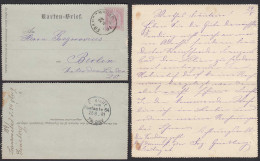 Österreich - Austria 1891 Alter Karten-Brief Von Franzensbad Nach Berlin  (30561 - Covers & Documents