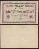 Reichsbahn Berlin 5 Million Mark 1923 Serie Bc    (31207 - Andere & Zonder Classificatie