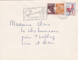 1964--lettre De PARIS 17°  Pour THEILLAY- (France) --timbre Coq + Vignette Tuberculose Sur Lettre- Cachet Du 29-2-64-- - Briefe U. Dokumente