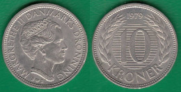 Dänemark - Denmark 10 Kronen 1979 Margarete II.   (32683 - Dinamarca