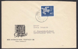 BRD BUNDESREPUBLIK Bund Mi. 368 Einzelfrankatur 40 Pfennig Europa 1962  (32668 - Other & Unclassified