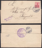1907 Portopflichtige Dienstsache Münster Nach Lengerich Mit Inhalt   (32698 - Lettres & Documents