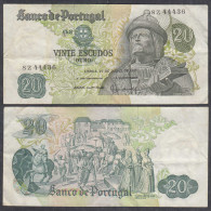 Portugal - 20 Escudos Banknote 1971 - Pick 173  VF (3)   (65268 - Portugal