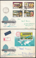 Hungary - Ungarn 1977 Cover Zeppelin Airships SET + S-SHEET   (65264 - Other & Unclassified