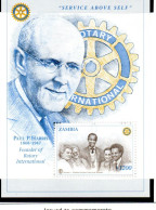 1997 August 27 Zambia SS Paul Harris 50th Anniversary Of Death - Rotary, Lions Club