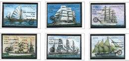 970602 Azerbaijan Rotary 6 Stamps 1996 Overprinted 3 Masts - Rotary Club
