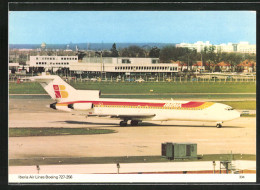 AK Flugzeug Boeing 727-256 Auf Dem Rollfeld, Iberia Air Lines  - 1946-....: Ere Moderne