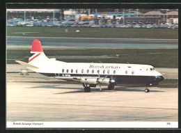 AK Flugzeug Viscount Vor Dem Start, British Airways  - 1946-....: Modern Era