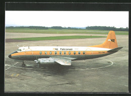 AK Flugzeug Vickers 784 Viscount Vor Dem Start, Falconair  - 1946-....: Ere Moderne