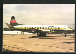 AK Flugzeug G-BFZL V 836 Viscount Vor Dem Start, Manx Airlines  - 1946-....: Ere Moderne
