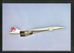AK Flugzeug British Airways Concorde 212 Am Himmel  - 1946-....: Modern Tijdperk