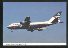 AK Flugzeug British Airways Boeing 747-136 Am Himmel  - 1946-....: Modern Era