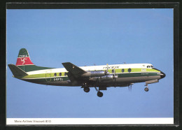 AK Flugzeug Manx Airlines Viscount 810 Am Himmel  - 1946-....: Era Moderna