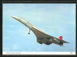 AK Flugzeug Concorde In Der Luft, British Airways  - 1946-....: Ere Moderne
