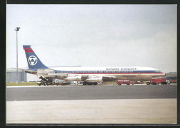 AK Flugzeug Boeing 707 Wird Betankt, Ontario Worldair  - 1946-....: Modern Era