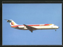 AK Flugzeug Mc Donnell Douglas DC 9-32 Am Himmel, Iberia  - 1946-....: Modern Tijdperk