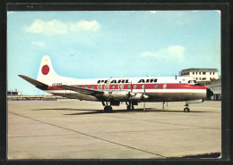 AK Flugzeug Pearl Air Vickers Viscount 804 Vor Dem Start  - 1946-....: Ere Moderne