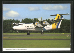 AK Flugzeug De Havilland Dash-7 Bei Der Landung, Brymon Airways  - 1946-....: Ere Moderne