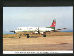 AK Flugzeug ATP G-UIET Vor Dem Start, Manx Airlines  - 1946-....: Era Moderna