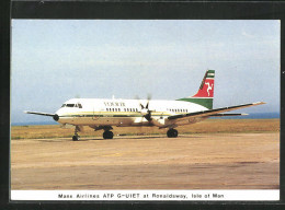 AK Flugzeug ATP G-UIET Beim Start, Manx Airlines  - 1946-....: Ere Moderne