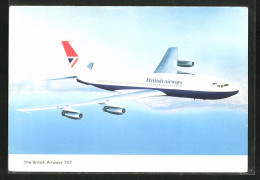 AK Flugzeug British Airways 707 In Der Luft  - 1946-....: Modern Era