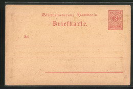AK Chemnitz, Briefbeförderung Hammonia, Briefkarte, Private Stadtpost  - Sellos (representaciones)