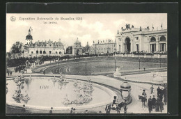 AK Bruxelles, Exposition Universelle 1910, Les Jardins, Ausstellung  - Expositions