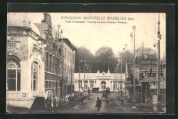 AK Bruxelles, Exposition Universelle 1910, Vues D`ensemble Pavillon Anvers Et Maison Rubens, Ausstellung  - Expositions