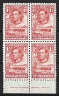 BECHUANALAND...KING GEORGE VI..(1936-52..)...1d X IMPRINT BLOCK OF 4.....2 X MH....2 XMNH... - 1885-1964 Herrschaft Von Bechuanaland