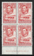 BECHUANALAND...KING GEORGE VI..(1936-52..)...1d X IMPRINT BLOCK OF 4.....2 X MH....2 XMNH... - 1885-1964 Protectoraat Van Bechuanaland