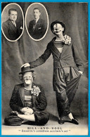 CPA CLOWN Clowns - BILL AND BOOL "Excentric's Comedians Acrobatic's Act" - Circus