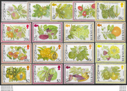 1994 Bermuda Fruits 17v. MNH SG N. 792/18A - Other & Unclassified