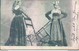 O738 Cartolina Costume Di Scanno 1903  Provincia Dell'aquila - L'Aquila