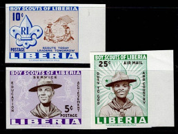 LIB-04- LIBERIA - 1961 - MNH - IMPERFORATE - SCOUTS- SCOUTS CAMP - Liberia