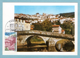 Carte Maximum 1976 - Thiers Le Pont Du Moutier - YT 1904 - 63 Thiers - 1970-1979